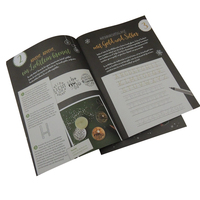 Brochures, dépliants, menus, catalogues imprimés offset sur papier d'art A3/A4/A5 personnalisés à bas prix avec reliure spirale