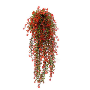 <b>Artificial</b> <b>Hanging</b> <b>Flower</b> <b>Basket</b> Red Camellia 77 In Indoor Outdoor Wedding Decoration Plastic High Simulation - Product Image 5