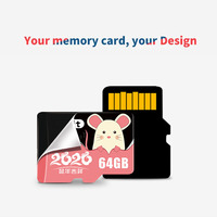Grosir Pabrik Kartu Memori Kecepatan Tinggi 8G 16G 32G 64GB 128GB Kartu TF SD Mini Kustom untuk Ponsel Kamera Dasbor CCTV GPS DVR