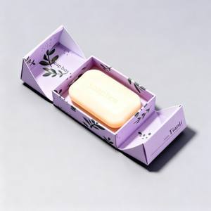 Boîte de papier de savon délicat à double porte Offre Spéciale Boîte d'emballage de savon haut de gamme à impression numérique Boîte-cadeau de luxe recyclable haut de gamme - Product Image 1