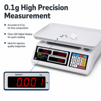 Balance numérique de calcul de prix haute précision 30 kg 2026 avec affichage LED, machine de pesage électronique OEM ODM