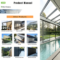 Invernadero de Lujo para las Cuatro Estaciones, Estructura de Aleación de Aluminio, Vidrio Laminado Templado, Anti-UV, Ahorro de Energía, para Jardín, con Certificación CE