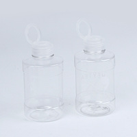 Envase cilíndrico de calidad alimentaria para bebidas, 520 ml, botellas de plástico PET vacías para jugo, con tapa de rosca a prueba de manipulaciones, LOGO personalizado, para té y refrescos