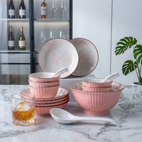 Ensemble de bols européens, ensemble d'assiettes nordiques, bols mélangeurs classiques, assiettes en forme de fleur, plat à poisson, tous types, directement de la grande usine