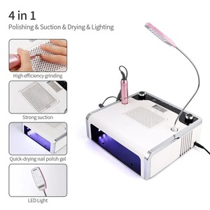 Machine à ongles multifonction 4-en-1 avec aspirateur, collecteur de poussière, lampe UV et pièce à main 30000 tr/min, kit de forets de <span class=keywords><strong>manucure</strong></span> - Product Image 1