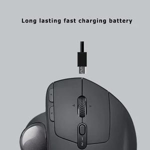 เมาส์แทร็กบอลไร้สาย Logitech MX ERGO S เมาส์ตามหลักสรีรศาสตร์พร้อมตัวรับสัญญาณ Unifying, ระบบคลิกเงียบ, ชาร์จเร็วผ่าน USB-C - Product Image 4
