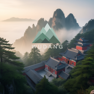 Camiseta de manga larga Wudang Mountain con diseño de templo daoísta, ropa unisex - Product Image 3