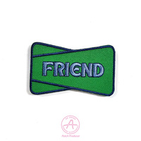 Crochet et boucle usine personnalisation broderie Patch chaleur coupe bordure accessoire de vêtement pour sac à dos