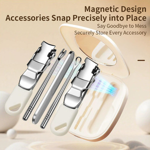 Mini kit de <span class=keywords><strong>manucure</strong></span> 5-en-1, outil de soin des ongles portable, coupe-ongles en acier inoxydable, emballage en boîte en carton, durable, facile à utiliser - Product Image 2