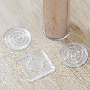 Patins de protection transparents en silicone antidérapants auto-adhésifs pour pieds de meubles, tables, canapés et lits - Product Image 3