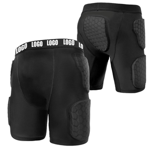 Shorts de compression rembourrés de haute qualité de marque Nik-e pour le football américain 2025, couleur unie, pour des performances améliorées - Product Image 1