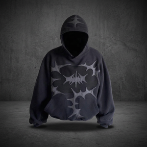 Personnalisez votre sweat à capuche ici – Sweat-shirt pull-over en coton uni teint, coupe ample pour homme, idéal pour l'automne - Product Image 2