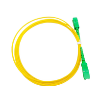 Cordon de brassage optique monomode SC-SC 3,0 mm à faible perte d'insertion, fibre G657A LSZH, jaune en option, pour équipement FTTH PON