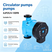 Pompe de circulation AJP25/4-130FB 230V 50Hz 7-25W pour systèmes de circulation d'eau chaude CVC et pompes à chaleur