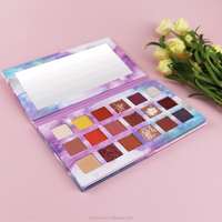 Maquillage en gros fard à paupières à haute teneur en pigments faire votre propre marque privée paillettes palette de fard à paupières personnalisé