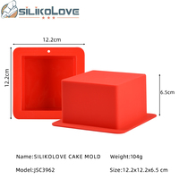 SILIKOLOVE Usine Forme Carrée Gâteau Maker LFGB Platine Antiadhésif Sans BPA Silicone Gâteau Moules Toast Boîte Pain Moule