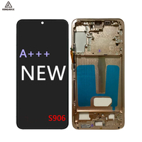 Reemplazo de Pantalla Super AMOLED ORG S22+ para Samsung S22Plus, Pantalla LCD, Digitalizador, Ensamblaje S906 S906F/DS S906U, Panel Táctil OLED