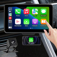 GPS portable sans fil CarPlay, écran tactile multimédia automobile 7 pouces, connexion USB, radio FM, autoradio, Android Auto, mains libres