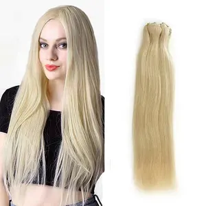 Groothandel 100% Human Hair Clip Ins Haarverlenging 120 Gram 7 Pcs/pc Machine Gemaakt Remy Haar