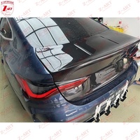 Couverture de coffre arrière en fibre de carbone sèche Z-ART M4 CSL pour BMW Série 4 G22 G82 2021+