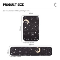 Tapis de souris ergonomique en mousse à mémoire de forme pour PC Gamer avec repose-poignet - Taille et couleur personnalisables en stock
