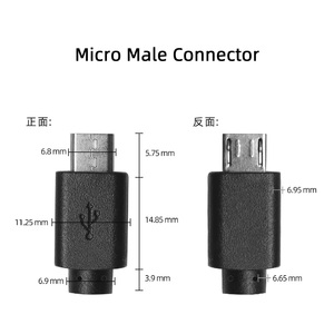 כבל מיקרו USB מ-PVC במלאי, 2/4 גידים, 0.3 מ'/1 מ', קצה פתוח לשימוש במחשב עם טעינה מהירה 3A - Product Image 2