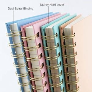 Spiral Daily Office Supplies Academy Ruled Hardcover Leather Address Book 100 GSM Thick <b>Paper</b> <b>A3</b> Lined 80 Sheets - Product Image 2