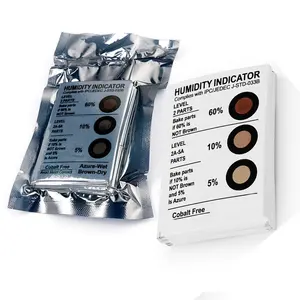 Color Change Cobalt free 5-10-60% Humidity Indicator Card Brown to Azure color