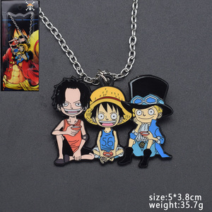 พวงกุญแจรูปตัวการ์ตูน, 1ชิ้น B-1287รูป luffy Chopper Zoro จี้โลหะ - Product Image 2