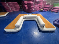 Yacht gonflable robuste bateau à moteur Jet Ski plate-forme de bain flottante quai de ponton à vendre