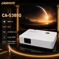 Projecteur Android 4K CAAVITS 3800 Lumens, projecteur laser 3LCD 4K WiFi pour les bureaux d'entreprise, les salles de réunion