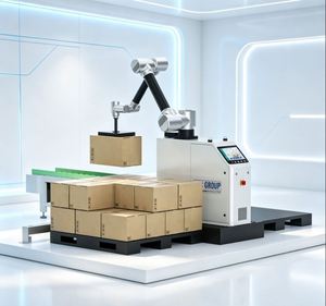 Paletizador Robótico Flexible de 6 Ejes, Robot de Apilamiento de Palets Industrial de Alta Precisión para Línea de Empaquetado de Alimentos, Cemento, Arroz, Bolsas y Cartones - Product Image 1