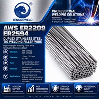 Fil de soudage TIG en acier inoxydable duplex AWS ER2209 ER2594, 1,2 mm, 2,4 mm, 3,2 mm, haute résistance, OEM ODM