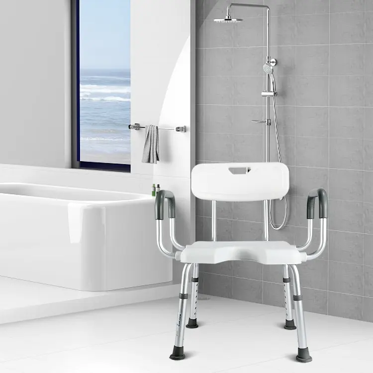 공장 공급 OEM/ODM 의료 재활 용품 알루미늄 분리형 조정 가능한 욕실 샤워 의자