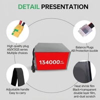 Batterie semi-solide d'origine haute densité 300Wh/kg 134000mAh 47.4V, type pochette, cathode certifiée CE, 6S 12S 24S HV
