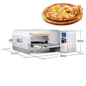 OC-MGP-15H High Efficiency Commercial Baking 15 Inches Gas Electric Pizza Cookie Tunnel Conveyor Pizza Oven