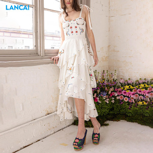 Robe d'été sans manches dos nu creuse pour femmes tricotée à la main Casual Holiday Sexy Handmade Crochet Dress - Product Image 4