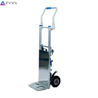 Chariot Électrique Silencieux pour Escaliers, Châssis en Acier Épaissi de 2 mm, Transporteur de Marchandises Renforcé pour Bouteilles Lourdes