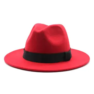 หมวกเฟโดร่าสีขาวสำหรับผู้ชาย,หมวกนักเลงหมวกชุดนักเลงหมวกอุปกรณ์เสริมคำรามหมวกสุภาพบุรุษ
