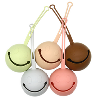 Étui portable pour sucette en silicone de qualité alimentaire, compatible lave-vaisselle, sans BPA
