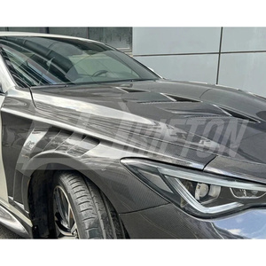 Pour le garde-boue avant en fibre de carbone de style ventilé Infiniti Q60 - Product Image 3