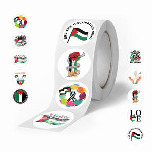 Autocollants en rouleau à bas prix Liberté Palestine pour <span class=keywords><strong>scrapbooking</strong></span>, voiture, vélo, moto, casque, skateboard, scellage d'enveloppes - Product Image 2