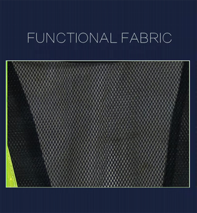 ตัวสะท้อนแสงเสื้อกั๊กพีวีซีสีดำสะท้อนแสงมองเห็นได้ชัดเจนมองเห็นได้ชัดเจน EN471คลาส2ออกแบบโลโก้ได้ตามที่ต้องการสำหรับพนักงานที่สนามบิน - Product Image 6