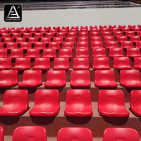 Sièges de stade fixes pour terrains de sport, stades et arènes, sièges de stade en HDPE à dossier moyen, gradins extérieurs