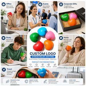 Pelota Antiestrés de Espuma de PU con Logotipo Impreso al por Mayor, Diámetro de 6.3cm y 7cm, Forma Redonda, para Aliviar la Presión y el Estrés, para Promoción - Product Image 6