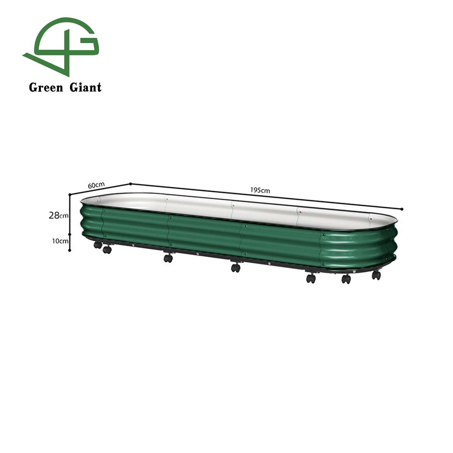 Vert foncé195x60x38cm