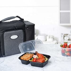 30 oz 2-delige magnetronbestendige lunchbox, vriesbestendig, wegwerpbaar, plastic voedselcontainers met deksel - Product Image 4