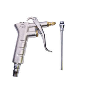 Pistolet à souffler la poussière en alliage d'aluminium noir avec embout en cuivre réglable - Product Image 3