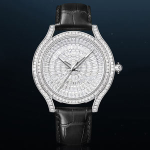 Nouvelle montre mécanique pour homme style Hip Hop, cadran entièrement serti de strass, automatique, avec diamants Moissanite VVS, mouvement à quartz. - Product Image 5