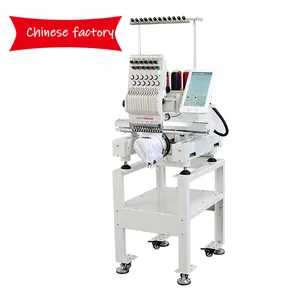 Computerized single head embroidery machine for hat/T-shirt/cloth/garment embroidery machine